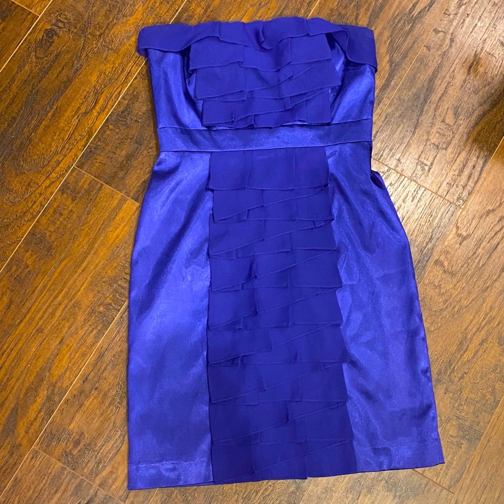 Blue Strapless Dress